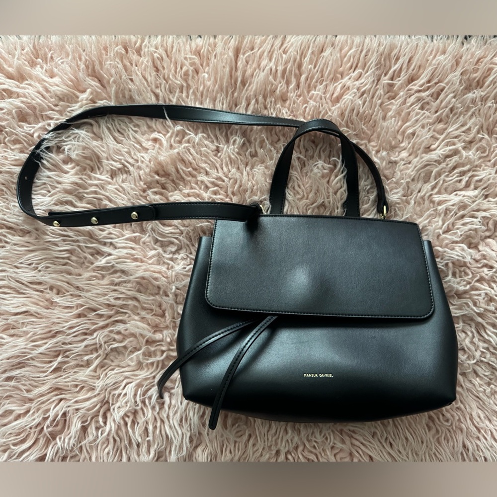 Mansur Gavriel Black Soft Leather Handbag